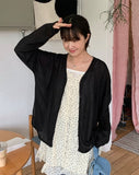 Nelki V-Neck Summer Linen Over knit Cardigan