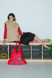 trench high neck vest