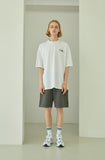 Whale Flower Embroidery Short Sleeve
