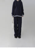 Brushed Fleece Zip-Up Hood Setup Pants