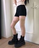 Erel High-Waisted Button Shorts
