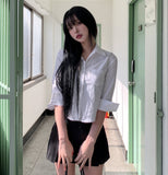 Linder Basic Three Quarter Crop Shirt