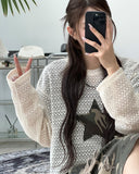 Luffy Camo Patch Mesh Knit