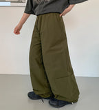 Taha banding string nylon cargo pants