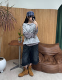 Letty Strap Cargo Bermuda Denim
