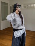 Happy Mix Net Slit Knit