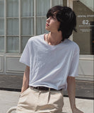 [LANARCH] Basic U-Neck Short Sleeve T-Shirt