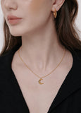 Champagne Moon Goutte SV(Y) Necklace