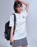 Bear Heart Black Embroidered Short Sleeve Tee