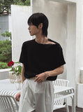 Uke Shoulder Henley Neck Muscle Fit Half Knit