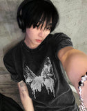 Pigment Fly Washing Charcoal Short Sleeve Tee