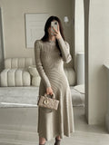 Mender Flare Knit Long One Piece
