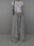 Tie Maxi Wide Sweatpants
