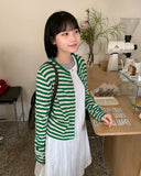 Recoach Round Stripe Cardigan