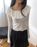 Laha Frill Off-Shoulder T-Shirt