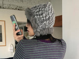 KITTY STRAP KNIT BEANIE
