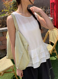 Reni Tiered Frill Sleeveless Blouse