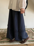 Pearlenny Banding Frill Balloon Long Skirt