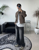 Teden Washing Wide Denim Pants
