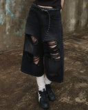 Raw Cut Bermuda Jeans