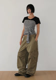 HEART POCKET CARGO PANTS