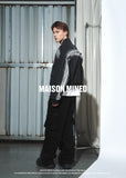 LAYER POCKET DENIM BOMBER