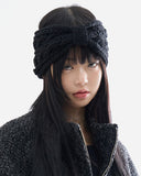 Twist cable knit turban