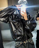Rokaemmeu Two-Way Glossy Cooper Windbreaker