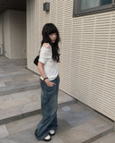 Pauline Off Shoulder Ribbon Short Sleeve Tee