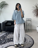 Herizon Button Nylon Pants