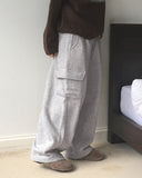 [Brushed Lining] Beams Wide Cargo Pile Training Pants