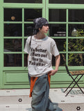 Butter printing short sleeve t-shirt