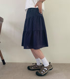 Suit Stripe Banding Skirt