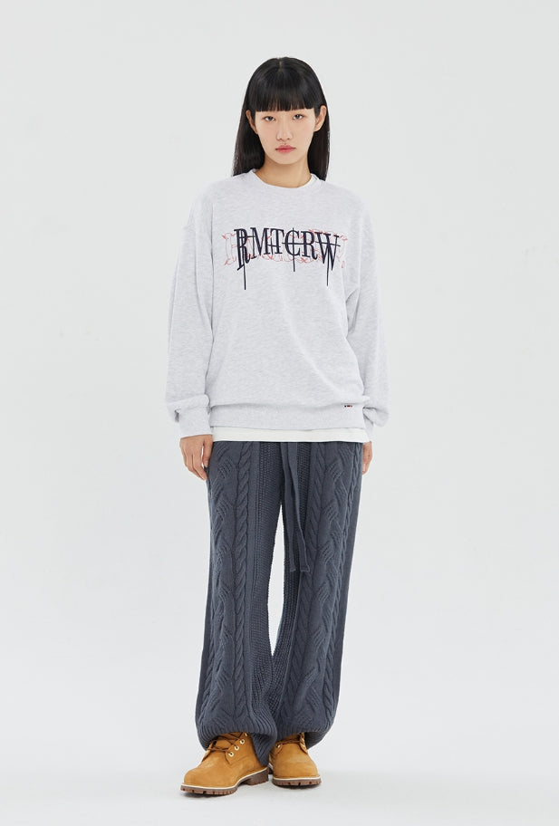 [ROMANTIC CROWN]★VOLUME LOGO CREWNECK ROMANTIC CROWN (ロマンティック クラウン) - ボリュームロゴ