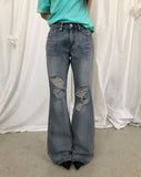 Marton Damaged Bootcut Pants