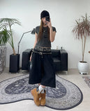 Radi camo sagging Bermuda denim pants