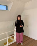 [unisex] Econs basic brushed long sleeve tee