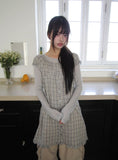 Moel Check Layered Mini One Piece