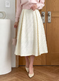 Sotime Tassel Jacquard Flared Skirt