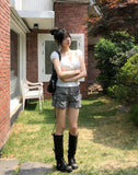 Luin Eyelet Cargo Shorts