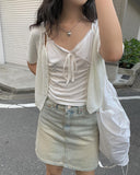 Eid Ribbon Shirring Sleeveless