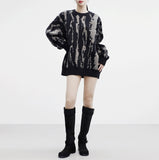 ZMIC Crack Oversized Fit Knitwear