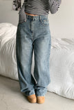 move denim wide pants