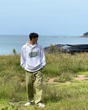 Brooklyn Over Fit Hood T-Shirt Charcoal