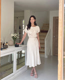 Clove Shirring Skirt