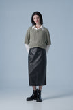 Side wrap long skirt