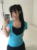 Minko Deep V-Neck Short Sleeve T-Shirt