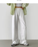 Color Banding Long Wide Training Pants