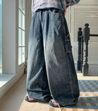 Kadeki Carpenter Wide Denim Pants