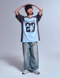 DYSTOPIA Raglan Short Sleeve T-shirt